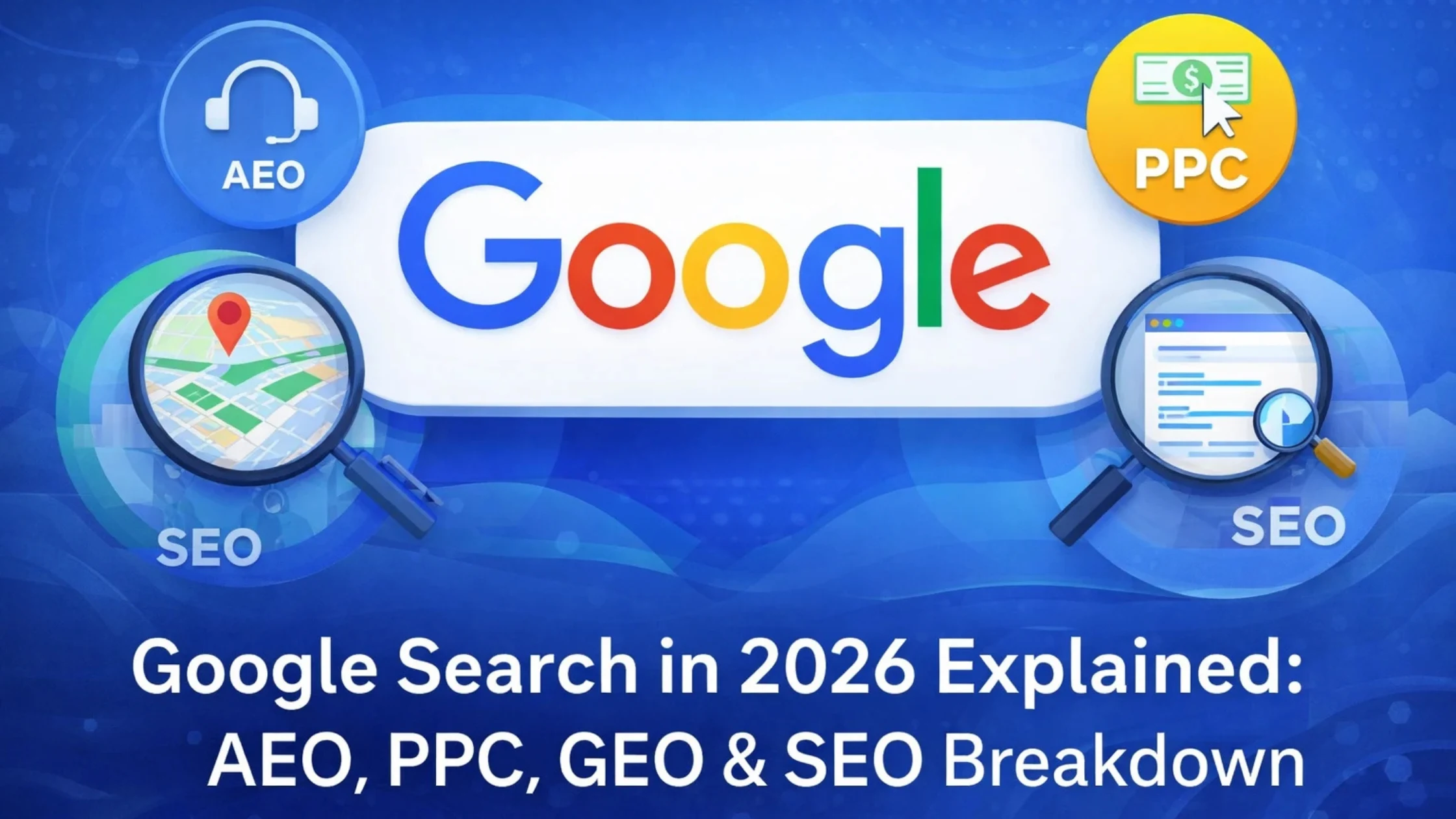 Google Search in 2026 Explained: AEO, PPC, GEO & SEO Breakdown